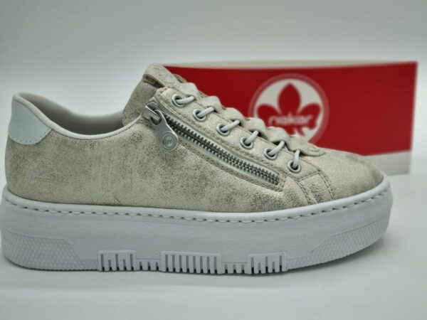 RIEKER Femme-sneakers dorés | Espace confort