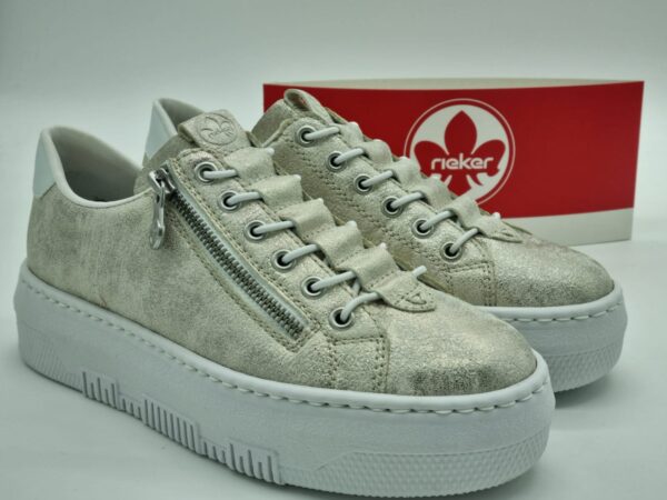 RIEKER Femme-sneakers dorés | Espace confort