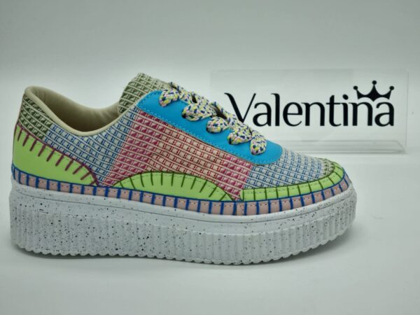 VALENTINA Sneakers femme textile multicolore Espace confort