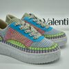 VALENTINA Sneakers femme textile multicolore Espace confort
