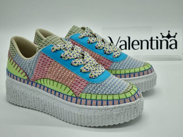 VALENTINA Sneakers femme textile multicolore Espace confort