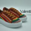VALENTINA Sneakers femme textile tricot multicolore Espace confort