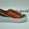 VALENTINA Sneakers femme textile tricot multicolore Espace confort