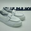ELUE par NOUS- Mocassins femme cuir blanc. Espace confort
