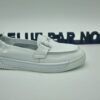 ELUE par NOUS- Mocassins femme cuir blanc. Espace confort