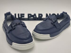 ÉLUE par NOUS- Mocassins femmes cuir marine Espace confort