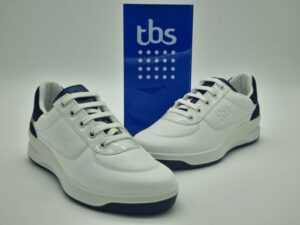 TBS-Sneakers femme cuir blanc Espace confort