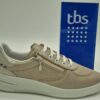 TBS- Sneakers femme cuir champagne Espace confort
