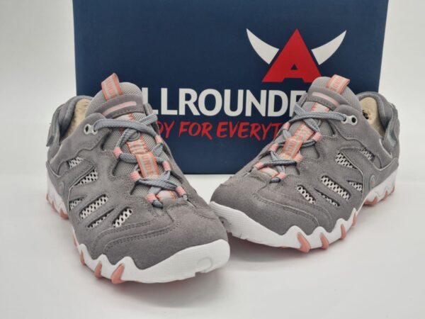 ALLROUNDER Femme- derbys sport- cuirtextile- gris- Semelles amovibles