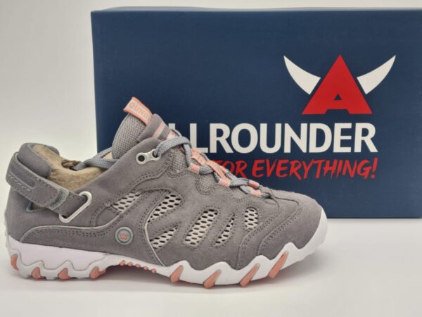 ALLROUNDER Femme- derbys sport- cuirtextile- gris- Semelles amovibles