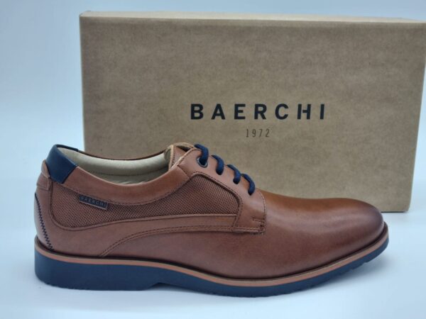 BAERCHI Hommes- Derbys ville cuir marron-