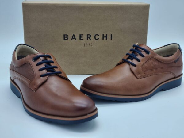 BAERCHI Hommes- Derbys ville cuir marron-