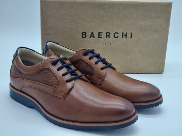 BAERCHI Hommes- Derbys ville cuir marron-