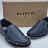 BAERCHI Hommes- mocassin cuir marine- Semelles amovibles