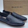 BAERCHI Hommes- mocassin cuir marine- Semelles amovibles