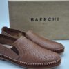 BAERCHI Hommes- mocassin cuir marron- Semelles amovibles