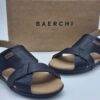 BAERCHI Hommes- nu pied cuir noir-