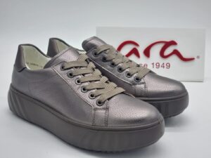 ARA Femme Sneakers cuir mordoré Semelles amovibles