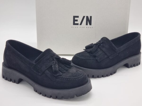 ELUE PAR NOUS Femme mocassins bleu
