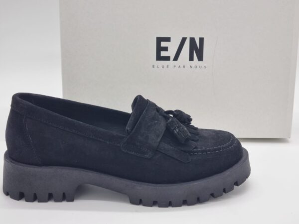 ELUE PAR NOUS Femme mocassins bleu