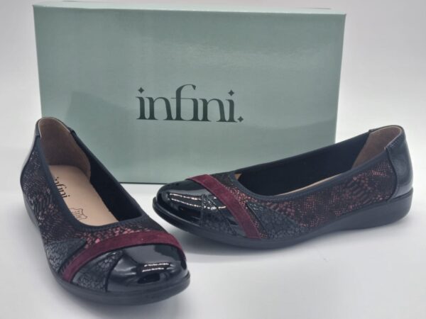 INFINI femme ballerine noir
