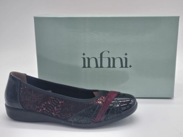 INFINI femme ballerine noir