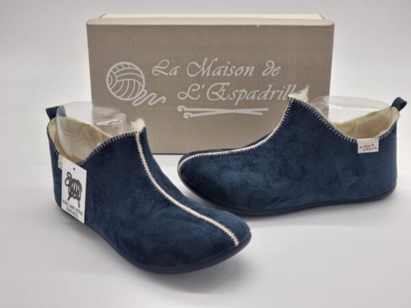 Pantoufles la maison de l'espadrille-bleu marine