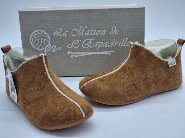 Pantoufles la maison de l'espadrille-marron-2
