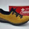 RIEKER Femme - Sneakers cuir synthétique jaune-1