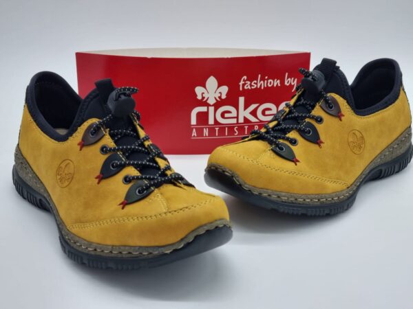 RIEKER Femme - Sneakers cuir synthétique jaune-2