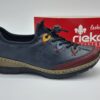 RIEKER Femme - Sneakers cuir synthétique marine-1