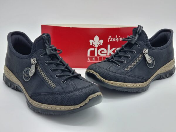 RIEKER Femme - Sneakers ready to go cuir synthétique noir-1