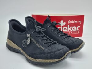 RIEKER Femme - Sneakers ready to go cuir synthétique noir-3