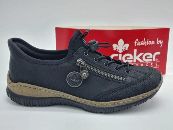 RIEKER Femme - Sneakers ready to go cuir synthétique noir-4