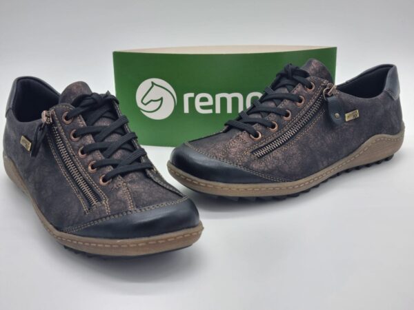 remonte femme noir lacet zip-2-3