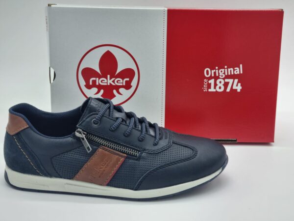 RIEKER Homme  Sneakers cuir marine