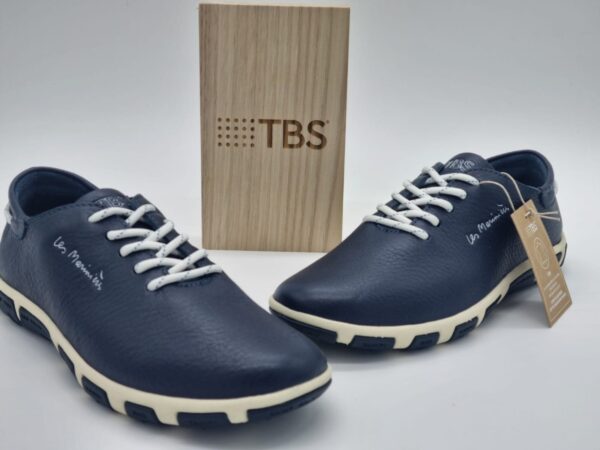 TBS Femme Marinières cuir Marine